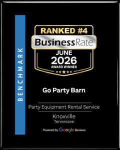 Ranked #4 BusinessRate June 2026 - Party Equipment Rental Service - Knoxville TN