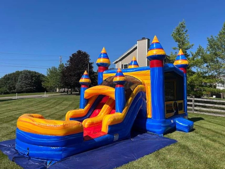 Bounce House Slide Wet/Dry Combos