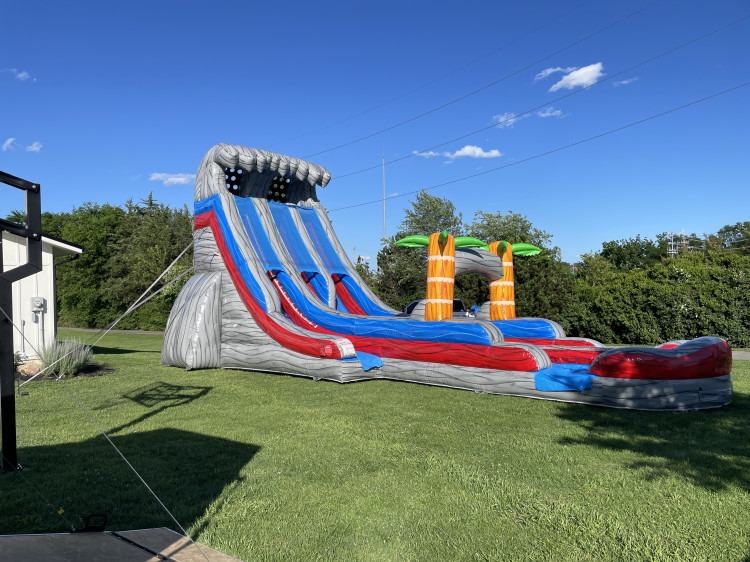 22' Limestone Plummet XL Dual Lane Slide